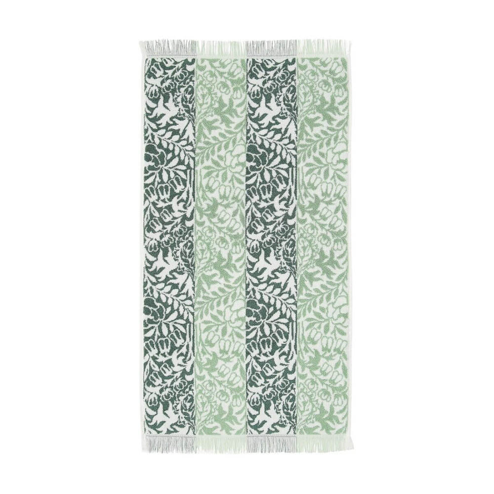 William Morris at Home Rose Stripe Sage Towel